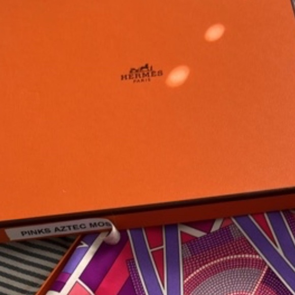 Hermes aztec mosaic silk scarf - Picture 2 of 2